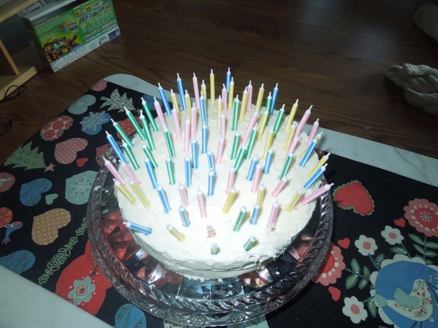 Birthday Cake Pictures With Lots Of Candles