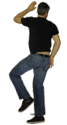 This was a person. He did not sleep with a pillow. 