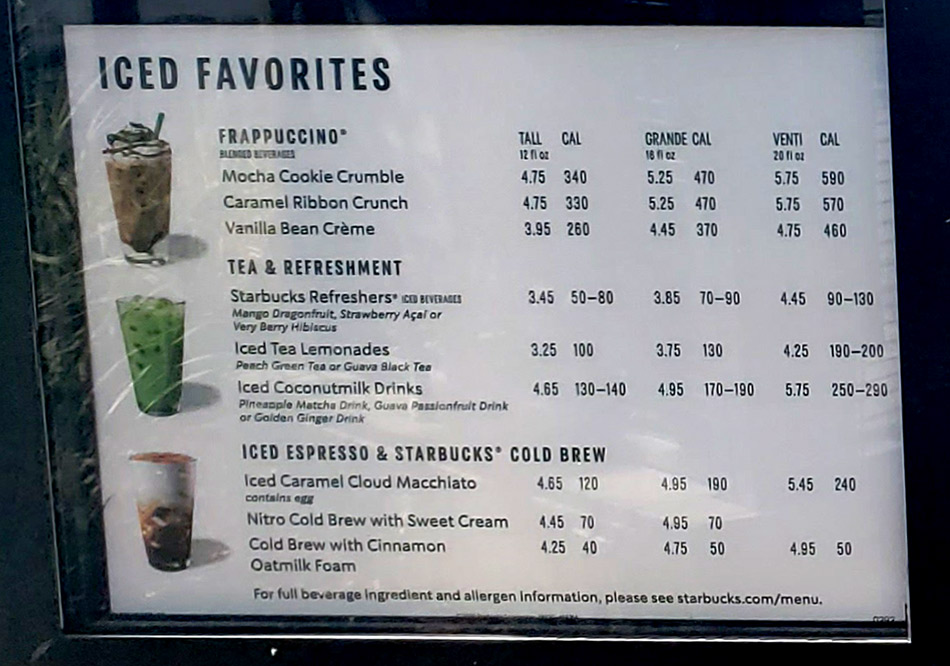 Starbucks Menu Drinks With Prices: Discover Your Favorite Brew