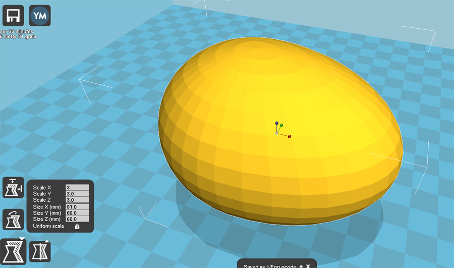 3D printed Easter Egg