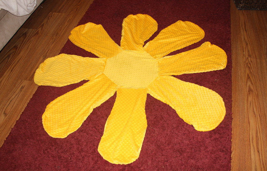 Yellow Flower Chair Cushion