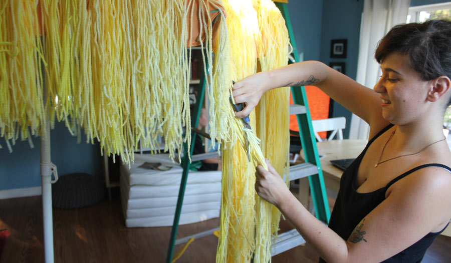 Donald Trump's hair costume