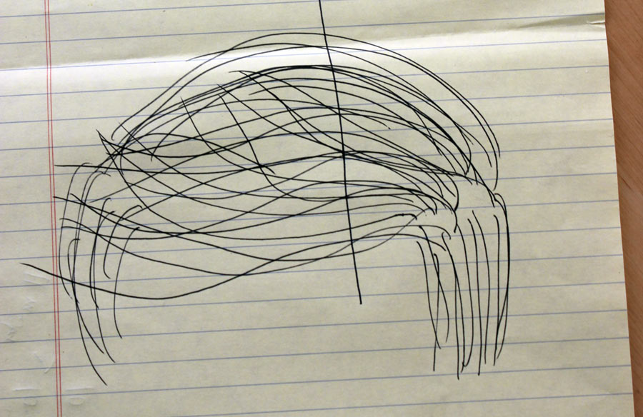 Donald Trump's hair costume