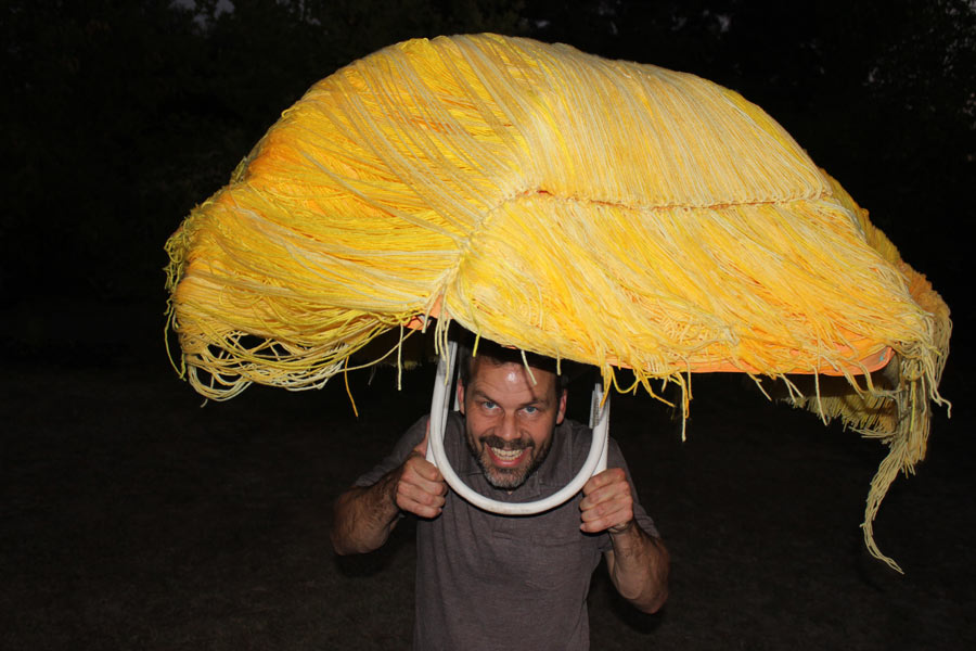 Donald Trump's hair costume