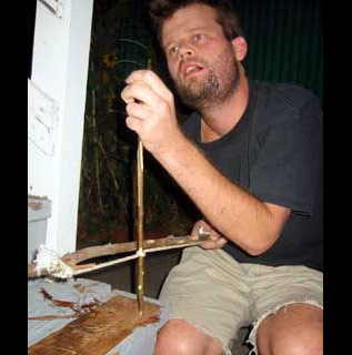 How to make fire with two sticks