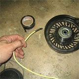 How to fix the starter cord on a lawnmower