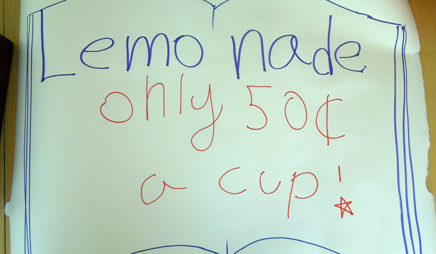 Lemonade Sign