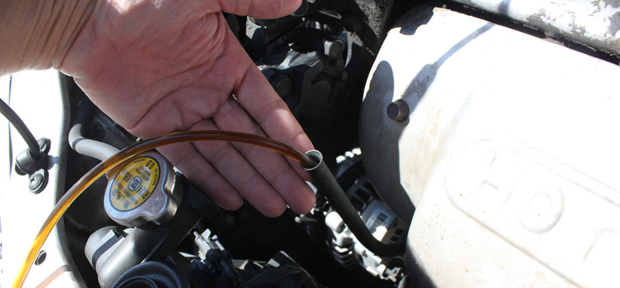 Draining Motor Oil Through the dipstick hole