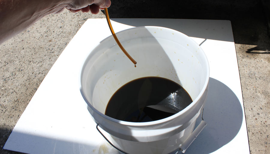 Draining Motor Oil Through the dipstick hole