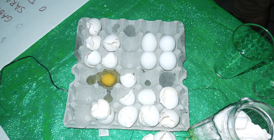 Eating Raw Eggs in the Rocky Challenge