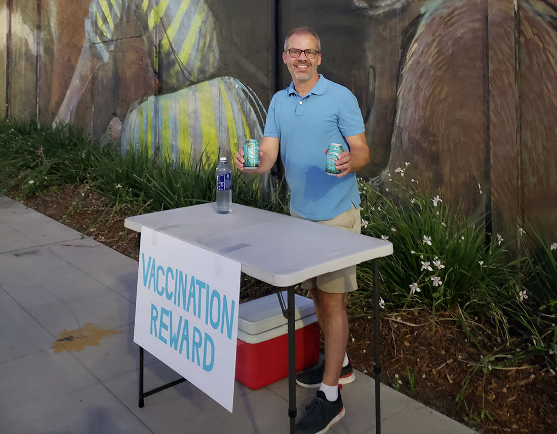 Vaccination Reward Beer Giveaway
