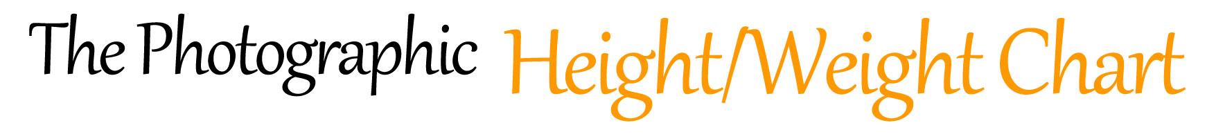 Height Weight Chart with Photographs