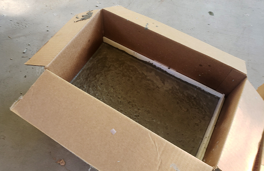 Rick and Morty Cement Cornerstone Prank