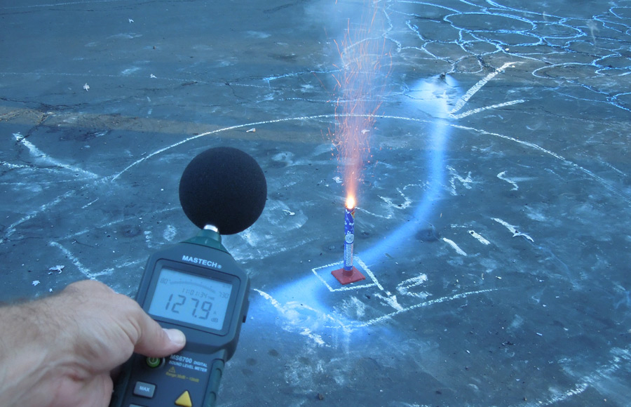 Very Loud Firework Measurement