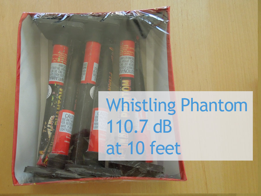 Whistling Phantom Firework Sound Level