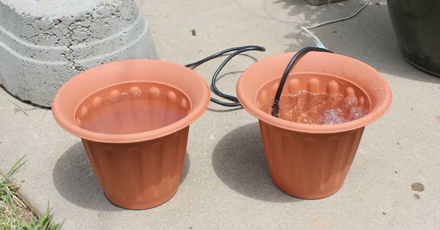 How Much water evaporates from a fountain?
