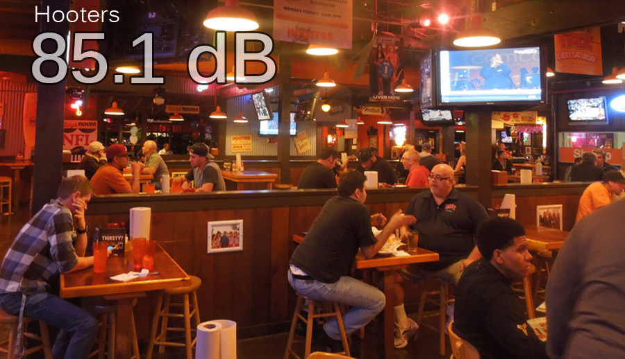 Hooters Sound Levels