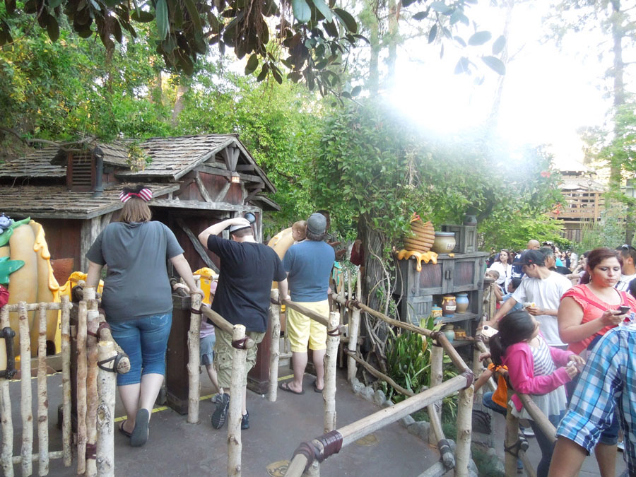 Disneyland Adventures of Pooh Bear Ride Pictures