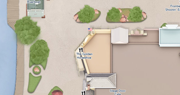 Golden Horseshoe in Frontierland